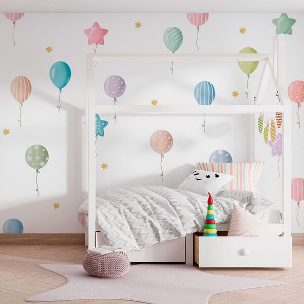 Motivo di palloncini e stelle Motivo di palloncini e stelle
