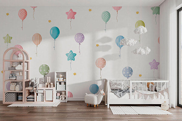 Motivo di palloncini e stelle Motivo di palloncini e stelle