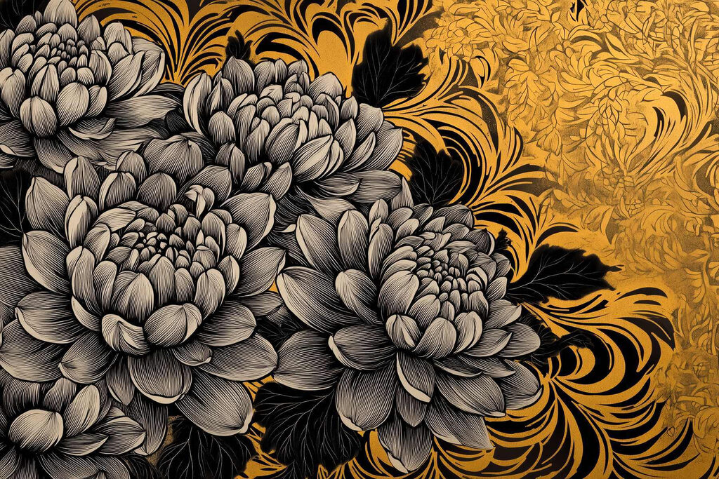 Fiori maestosi dal design intricato Fiori maestosi dal design intricato