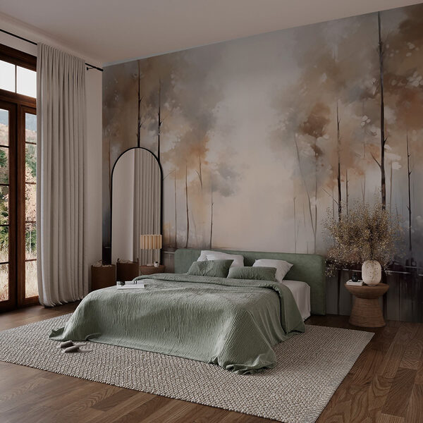 Pittura di alberi e acqua Pittura di alberi e acqua