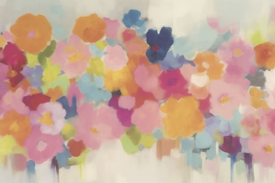 Gruppo di fiori colorati