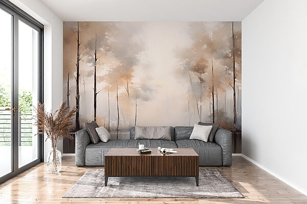 Pittura di alberi e acqua Pittura di alberi e acqua