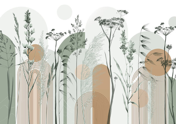 Sereno disegno astratto ispirato alla natura Sereno disegno astratto ispirato alla natura