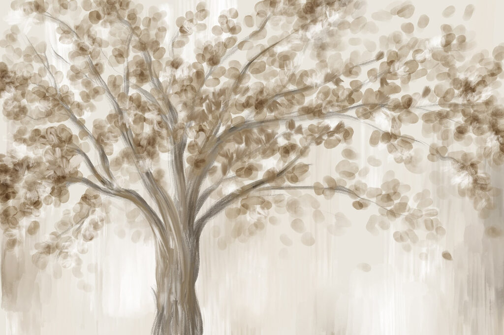 Albero con foglie Albero con foglie