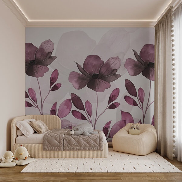 Fiori e foglie viola Fiori e foglie viola