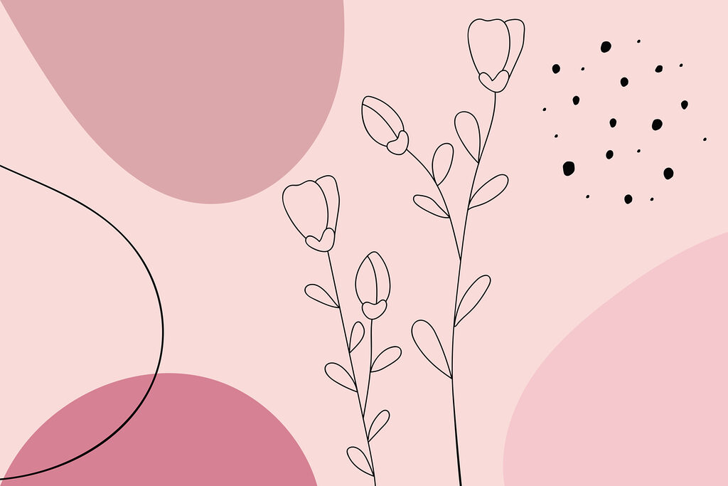 Disegno di fiori e cerchi Disegno di fiori e cerchi