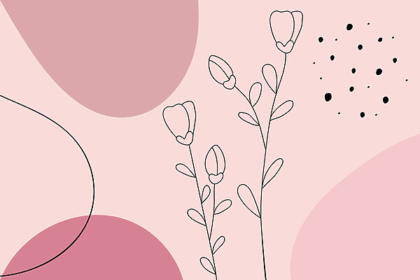 Disegno di fiori e cerchi Disegno di fiori e cerchi