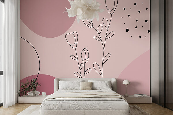 Disegno di fiori e cerchi Disegno di fiori e cerchi