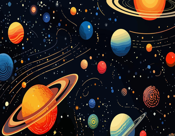 Pianeti e stelle colorate Pianeti e stelle colorate