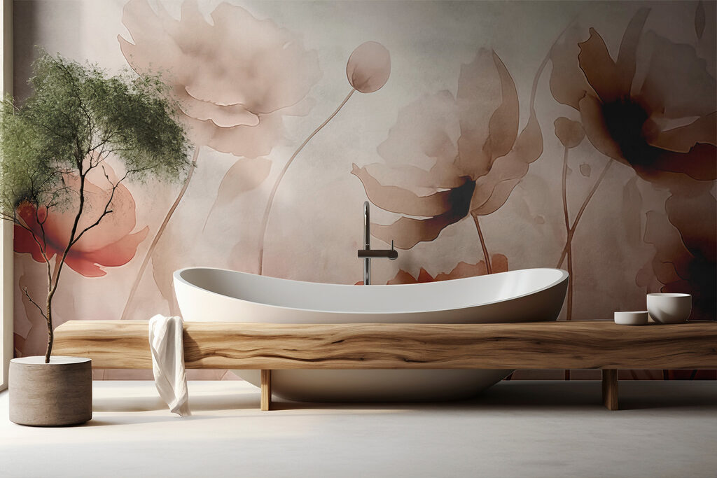 Delicate blooms in soft hues