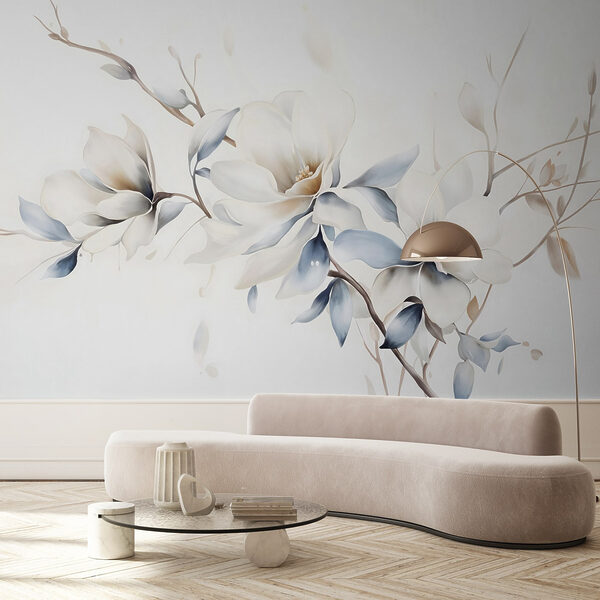 Pittura di fiori su sfondo bianco Pittura di fiori su sfondo bianco
