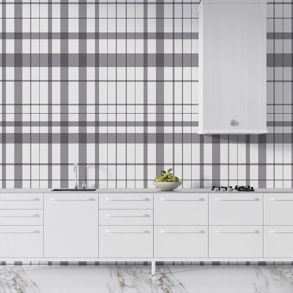 Plaid grigio e bianco Plaid grigio e bianco