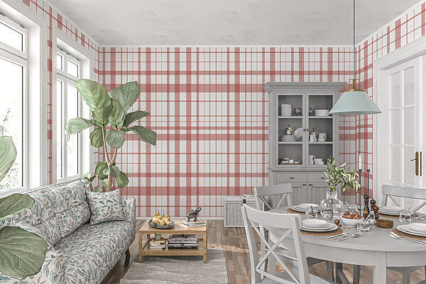 Plaid rosso e bianco Plaid rosso e bianco