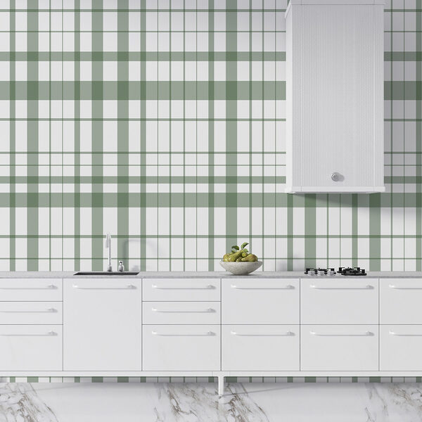 Plaid verde e bianco Plaid verde e bianco