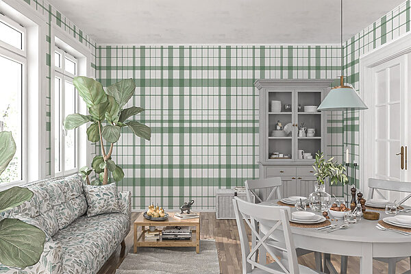 Plaid verde e bianco Plaid verde e bianco