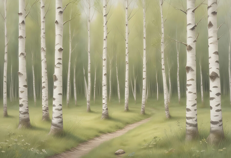 Sentiero attraverso la foresta