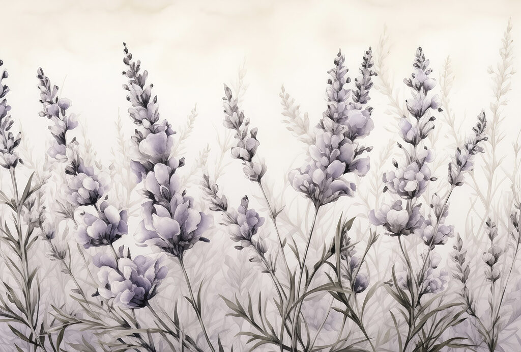 Pittura di fiori e foglie Pittura di fiori e foglie