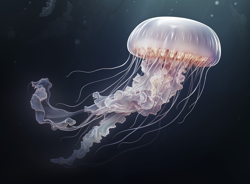 Meduse nell'acqua Meduse nell'acqua
