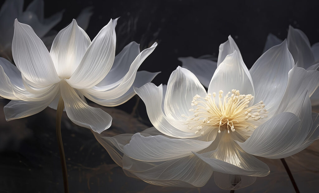 Eleganti fiori in una luce soffusa. Eleganti fiori in una luce soffusa.