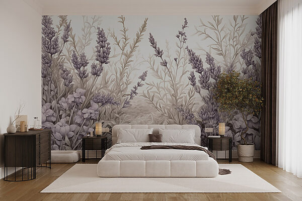 Delicate fioriture di lavanda in armonia. Delicate fioriture di lavanda in armonia.