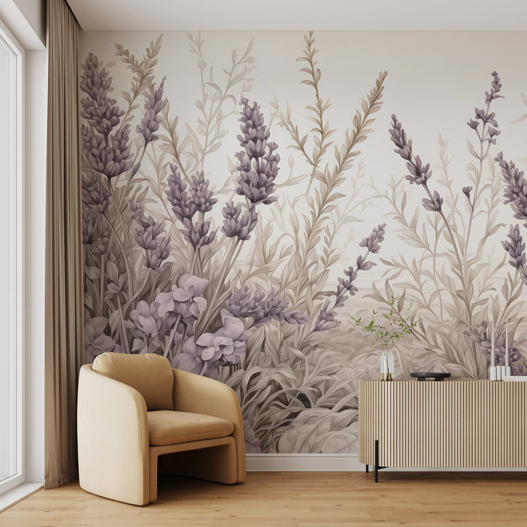 Delicate lavender blooms in harmony