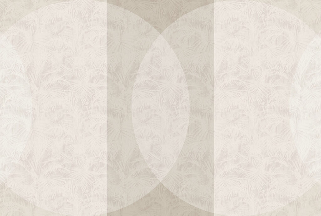 White and gray background with a white circle
