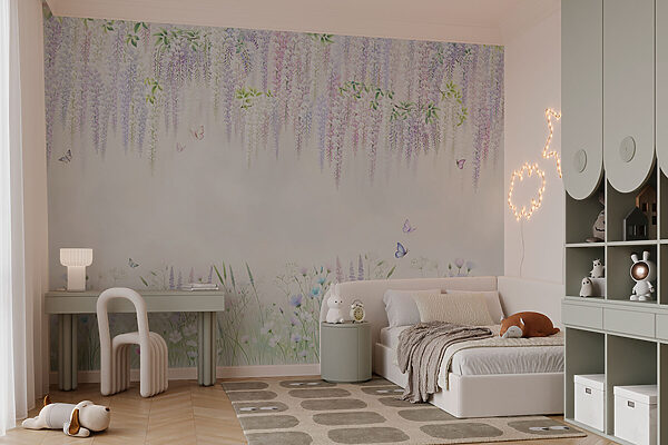 Pittura di fiori e farfalle Pittura di fiori e farfalle