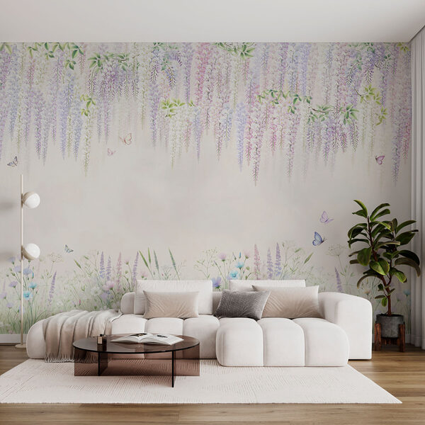 Pittura di fiori e farfalle Pittura di fiori e farfalle