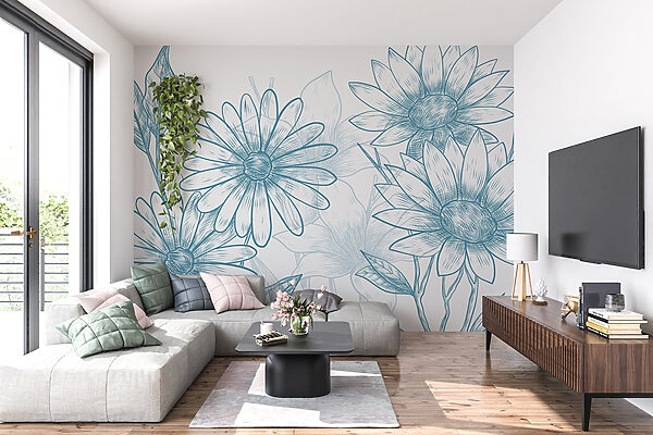 Disegno di fiori e foglie Disegno di fiori e foglie