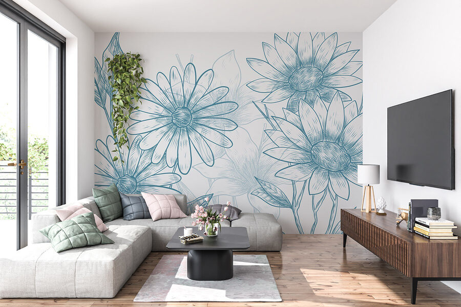Disegno di fiori e foglie Disegno di fiori e foglie