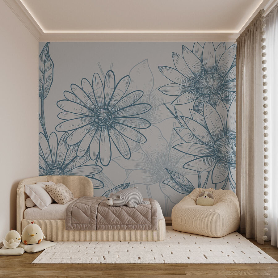 Disegno di fiori e foglie Disegno di fiori e foglie