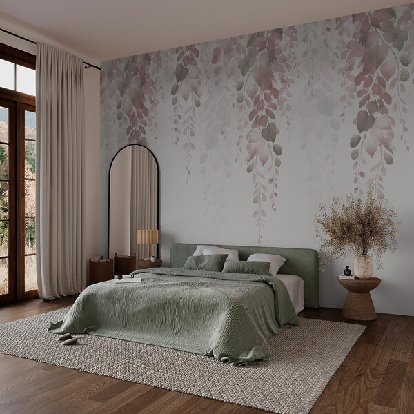 Foglie delicate che scendono dolcemente a cascata Foglie delicate che scendono dolcemente a cascata