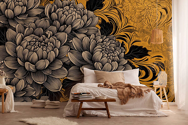 Fiori maestosi dal design intricato Fiori maestosi dal design intricato