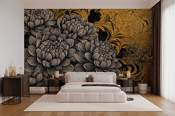 Fiori maestosi dal design intricato Fiori maestosi dal design intricato