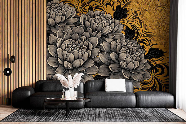 Fiori maestosi dal design intricato Fiori maestosi dal design intricato