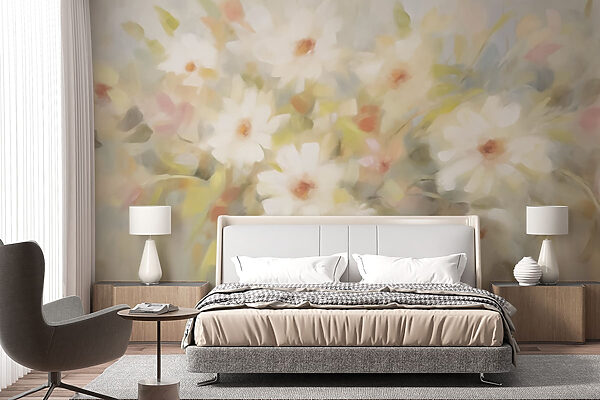 Pittura di fiori bianchi Pittura di fiori bianchi