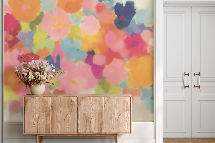 Gruppo di fiori colorati