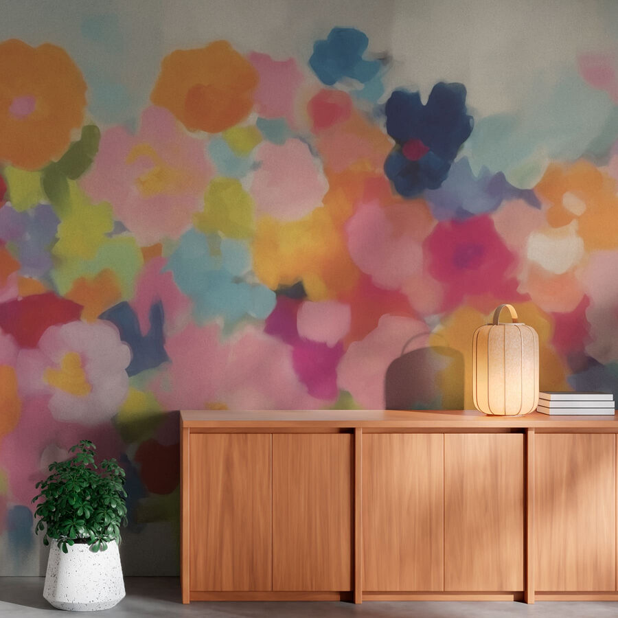 Gruppo di fiori colorati