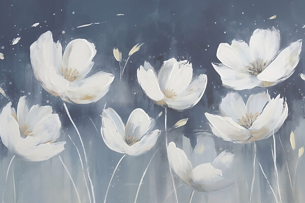 Pittura di fiori bianchi Pittura di fiori bianchi