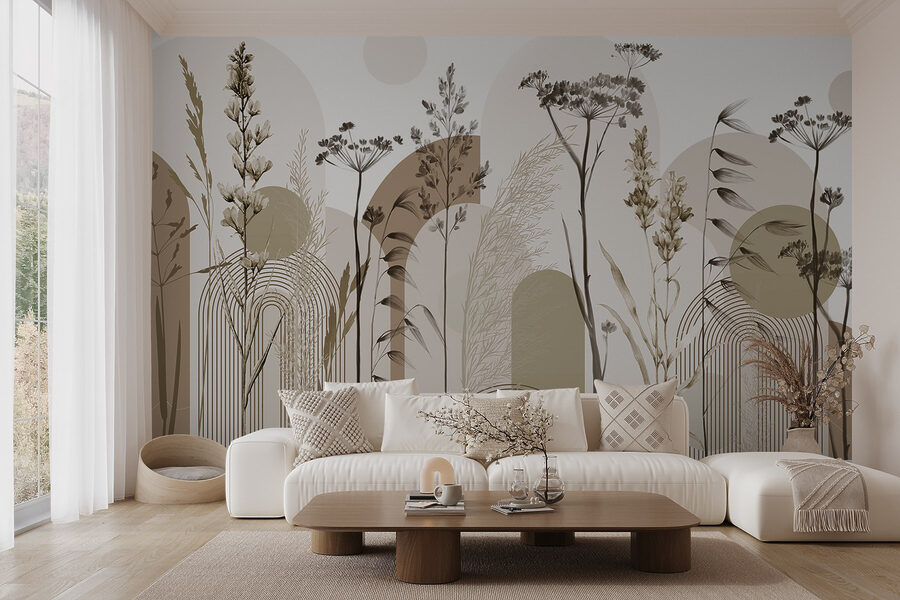 Carta da parati L'eleganza della natura nel design minimalista - immagine 5