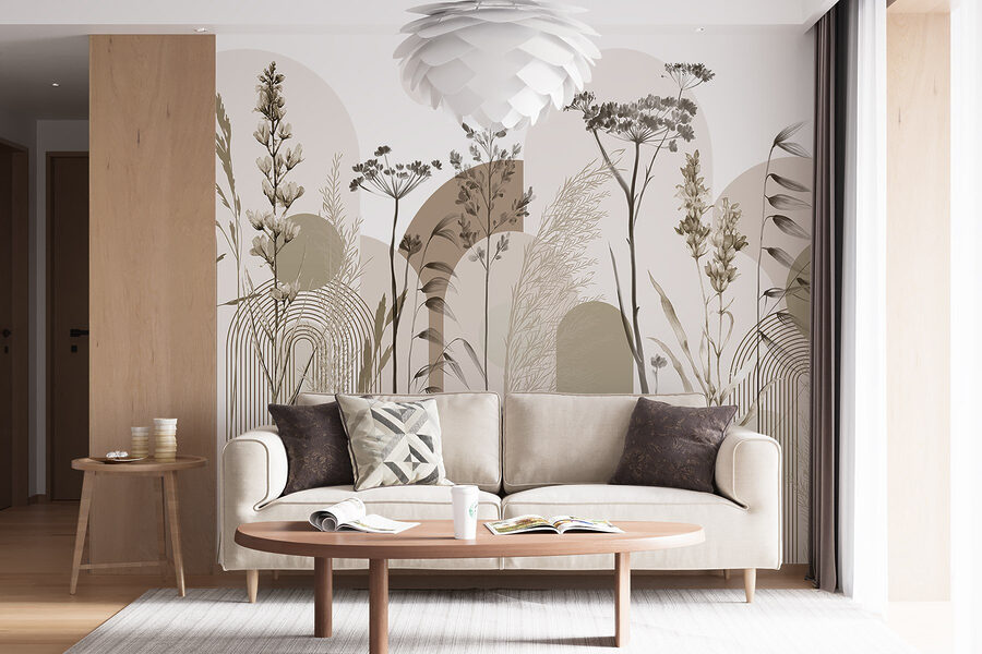 Carta da parati L'eleganza della natura nel design minimalista - immagine 6