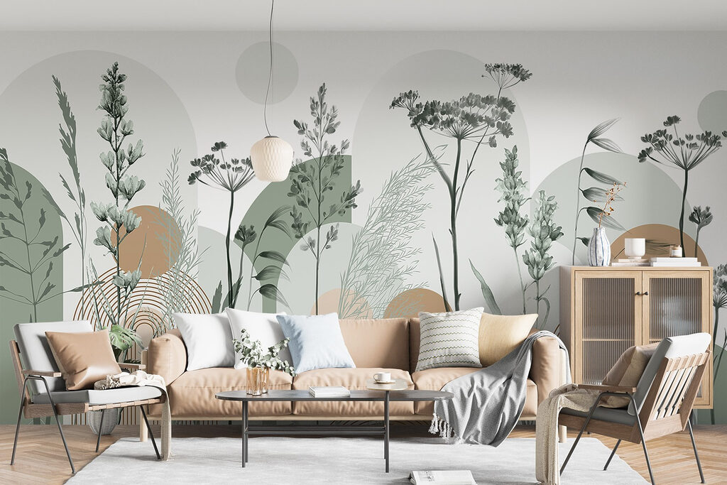 Serene nature-inspired abstract design