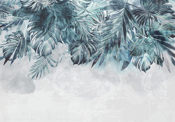 Vibrante illustrazione di fogliame tropicale. Vibrante illustrazione di fogliame tropicale.