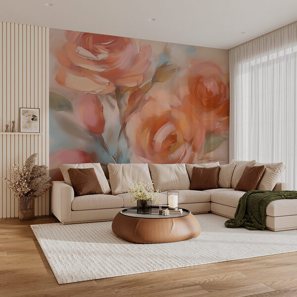 Pittura di fiori su una superficie bianca Pittura di fiori su una superficie bianca
