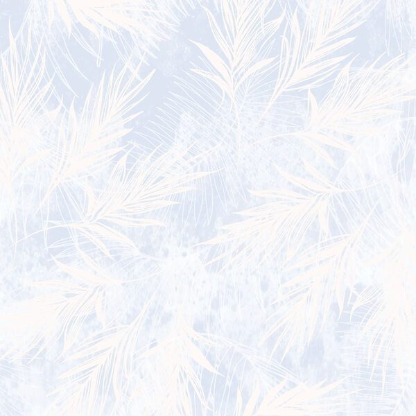 Sfondo bianco e blu con foglie bianche Sfondo bianco e blu con foglie bianche