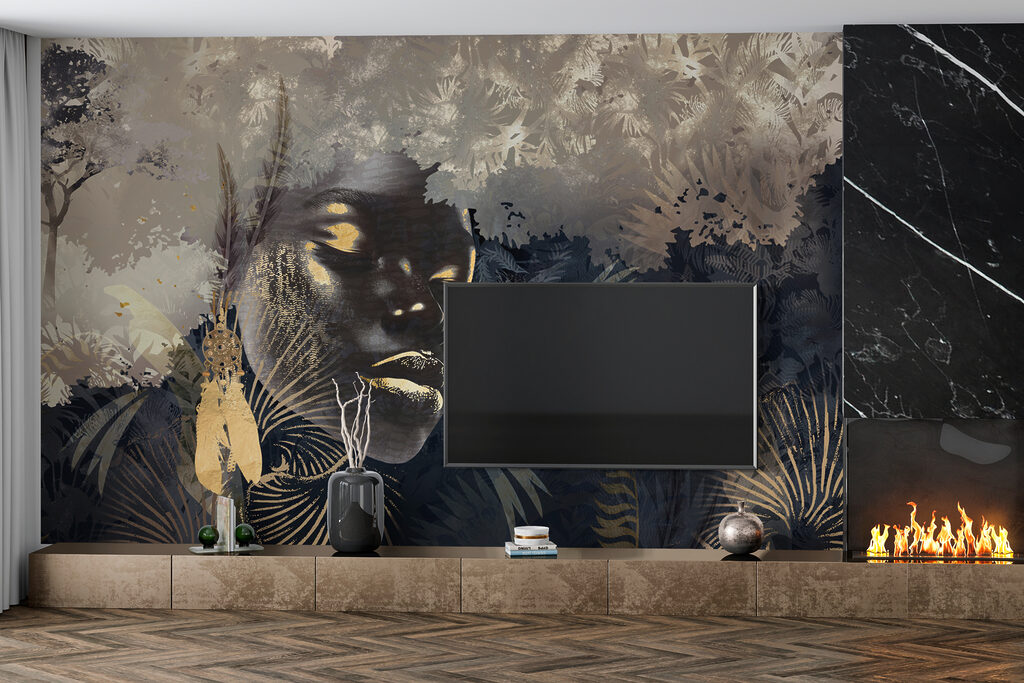 Dreamy portrait in a lush landscape