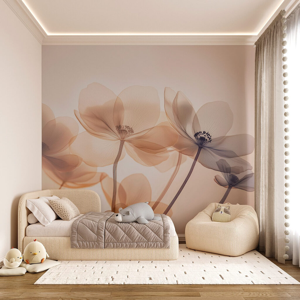 Delicate blooms in soft hues