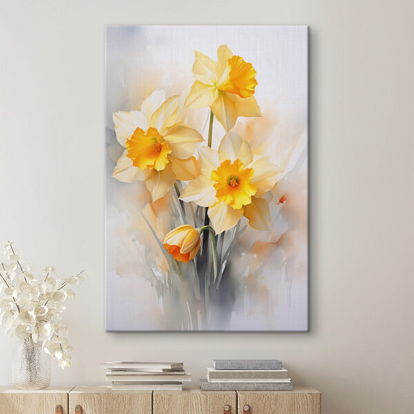 Quadri Mazzo di fiori gialli e bianchi