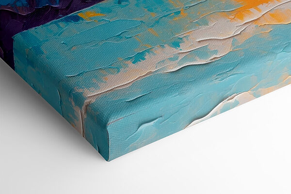 Painting of a sunset over water