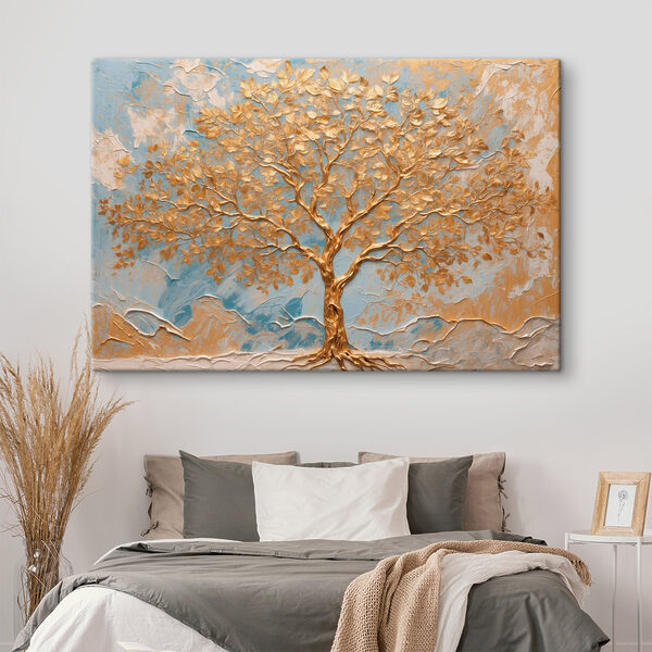 Quadri Quadri Un albero maestoso su uno sfondo tranquillo (COD: s42266)